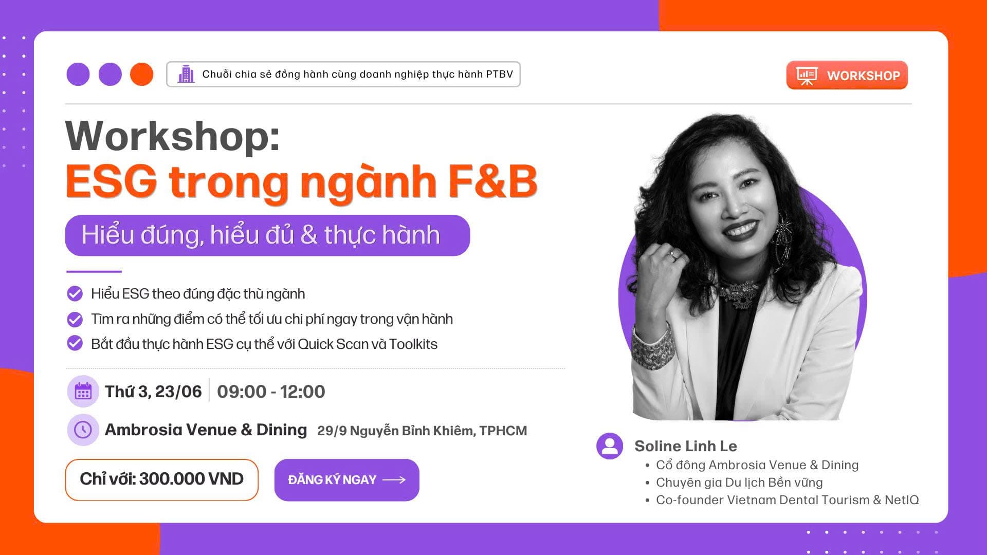ESG trong ngành F&B: Hiểu đúng, hiểu đủ, và thực hành