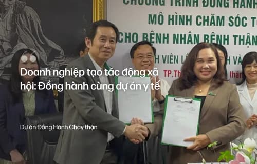 Doanh nghiệp tạo tác động xã hội: Đồng hành cùng dự án y tế