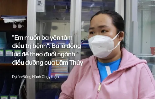 “Em muốn ba yên tâm điều trị bệnh”: Ba là động lực để theo đuổi ngành điều dưỡng của Lâm Thúy